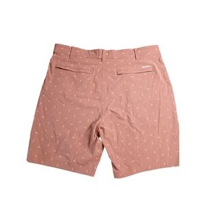 Eddie Bauer Travex Mens 38 Rust Brown Fish Print Performance Outdoor Shorts